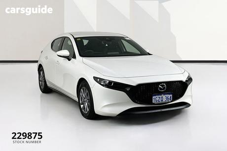 White 2020 Mazda 3 Hatchback G20 Pure
