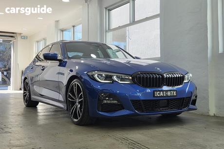 Blue 2021 BMW 330I Sedan M Sport