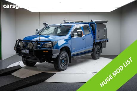 Blue 2014 Holden Colorado Crew Cab Pickup Lx (4X4)