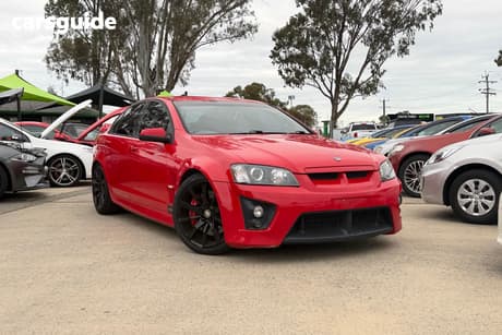 Red 2008 HSV Clubsport Sedan R8 R