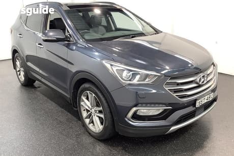 Grey 2015 Hyundai Santa FE Wagon Highlander Crdi (4X4)