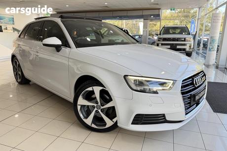 White 2017 Audi A3 Hatchback 1.4 Tfsi Sportback Cod Blk Ed