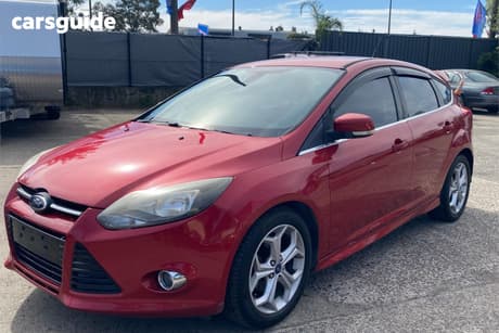Red 2014 Ford Focus Hatchback Sport