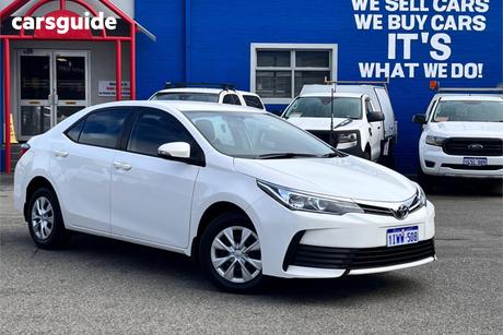 White 2019 Toyota Corolla Sedan Ascent