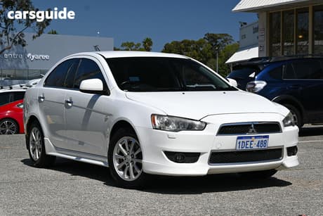 White 2009 Mitsubishi Lancer Sedan Aspire
