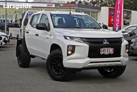 White 2021 Mitsubishi Triton Double Cab Pick Up Glx (4X4)