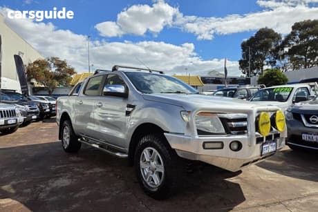 Silver 2014 Ford Ranger Dual Cab Utility Xlt 3.2 (4X4)