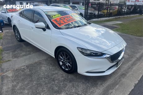 White 2018 Mazda 6 Sedan Sport