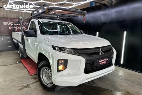 White 2021 Mitsubishi Triton Cab Chassis Glx (4X2)