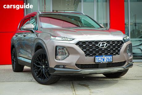 Brown 2019 Hyundai Santa FE Wagon Highlander Mpi Burg (2Wd)