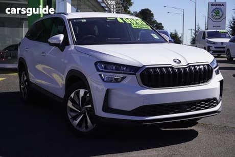 White 2026 Skoda Kodiaq Wagon Select Hybrid 5 Seat (Mhev)