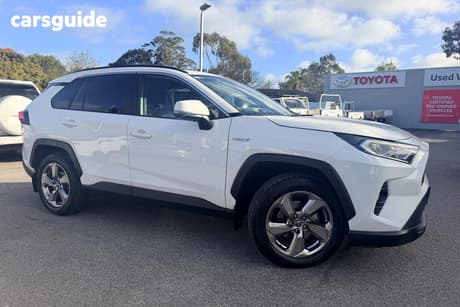 White 2019 Toyota RAV4 Wagon Gxl Awd Hybrid