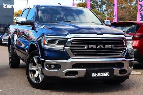 Blue 2022 RAM 1500 Crew Cab Utility Laramie (Hybrid)