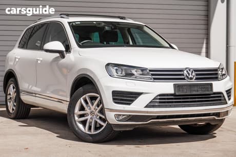 White 2016 Volkswagen Touareg Wagon 150 Tdi Element