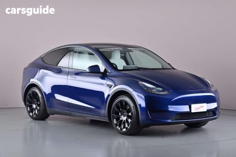 Blue 2023 Tesla Model Y Wagon Rear-Wheel Drive