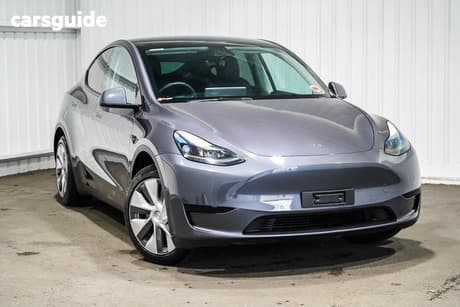 Grey 2022 Tesla Model Y Wagon Rear-Wheel Drive