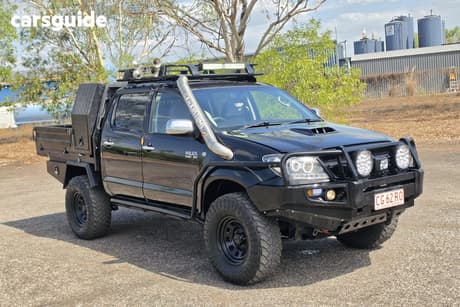 Black 2008 Toyota Hilux Dual Cab Pick-up Sr5 (4X4)
