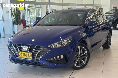 Blue 2021 Hyundai I30 Hatchback Active
