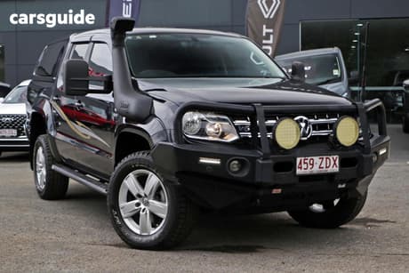 Black 2019 Volkswagen Amarok Dual Cab Utility V6 Tdi 550 Sportline