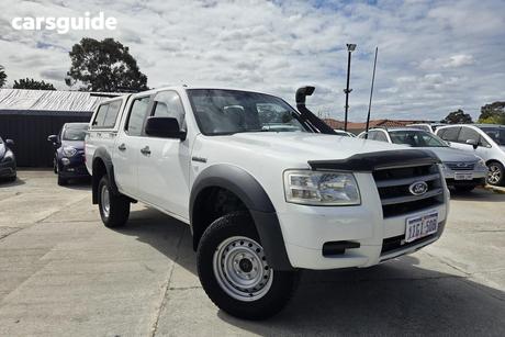 White 2008 Ford Ranger Dual Cab Chassis Xl (4X4)