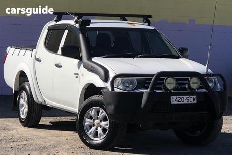 White 2012 Mitsubishi Triton Double Cab Utility Glx (4X4)