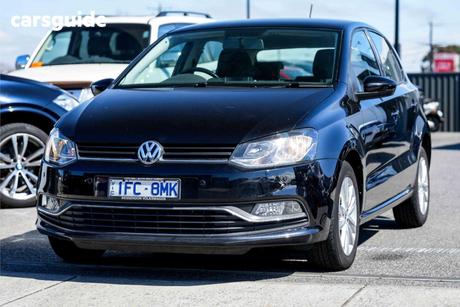 Black 2015 Volkswagen Polo Hatchback 81 Tsi Comfortline
