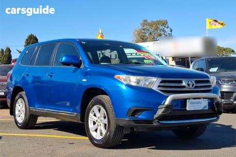 Blue 2010 Toyota Kluger Wagon Kx-R (Fwd) 5 Seat