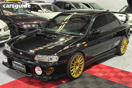 Black 1999 Subaru Impreza Coupe Wrx Sti