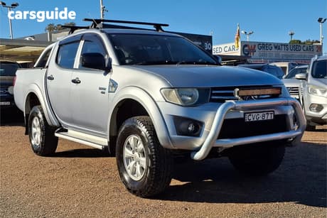 Silver 2013 Mitsubishi Triton Double Cab Utility Glx (4X4)