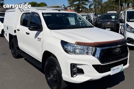 White 2019 Toyota Hilux Double Cab Pick Up Sr Hi-Rider