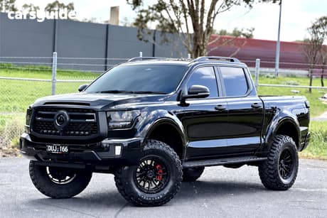 Black 2025 GWM Cannon Alpha Dual Cab Utility Ultra Phev (4X4)