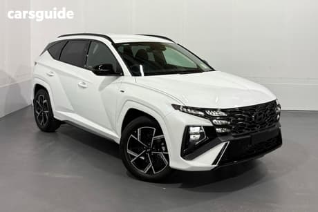 White 2026 Hyundai Tucson Wagon Elite Hybrid N Line (Fwd)