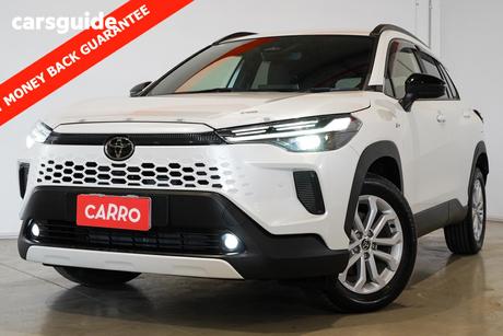 White 2025 Toyota Corolla Cross Wagon Gxl 2Wd Hybrid
