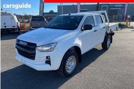 White 2024 Isuzu D-MAX Crew Cab Chassis Sx (4X4)