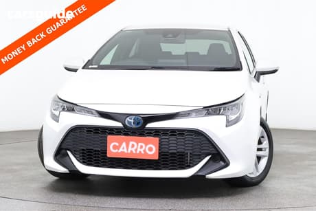White 2020 Toyota Corolla Hatchback Ascent Sport Hybrid
