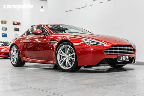 Red 2013 Aston Martin V8 Coupe VANTAGE