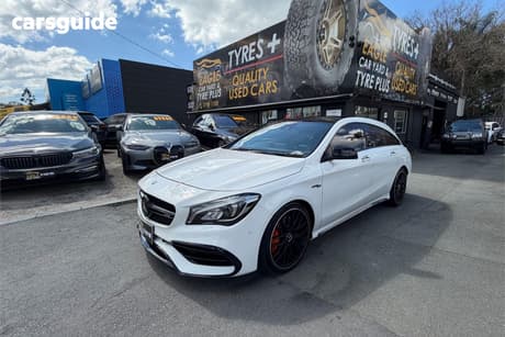 White 2018 Mercedes-Benz CLA45 Wagon 4Matic Shooting Brake