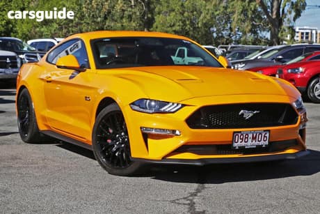 Orange 2018 Ford Mustang Coupe Fastback Gt 5.0 V8