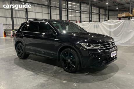 Black 2021 Volkswagen Tiguan Wagon 162 Tsi R-Line
