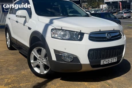 White 2013 Holden Captiva Wagon 7 Lx (4X4)