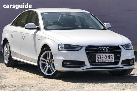 White 2015 Audi A4 Sedan 1.8 Tfsi S-Line Plus