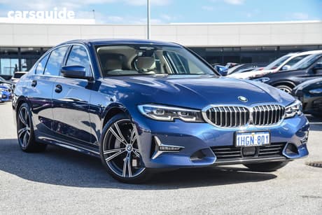 Blue 2021 BMW 330I Sedan Luxury Line