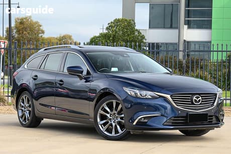 Blue 2017 Mazda 6 Wagon Gt