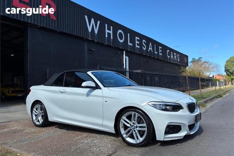 White 2015 BMW 220I Convertible M Sport