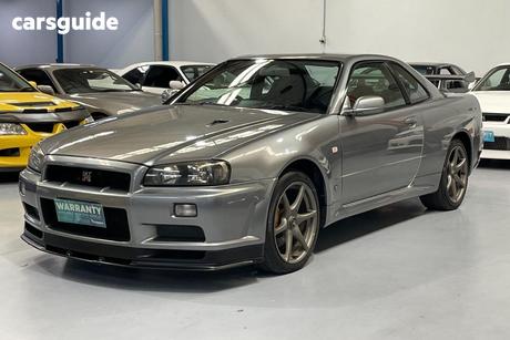 Grey 2002 Nissan Skyline Coupe GT-R V-SPEC II NUR