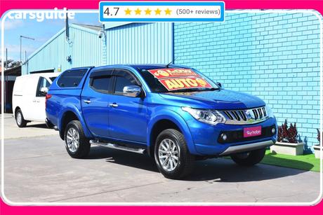 Blue 2015 Mitsubishi Triton Dual Cab Utility Gls (4X4)