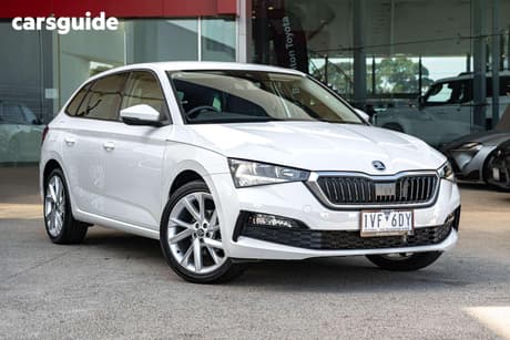 White 2023 Skoda Scala Hatchback Ambition 85Tsi
