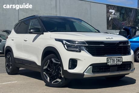 White 2025 Kia Seltos Wagon Gt-Line (Awd) (Two-Tone)