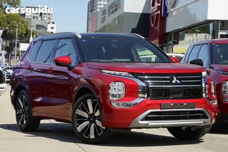 Red 2026 Mitsubishi Outlander Wagon Exceed Tourer 5 Seat (Awd)