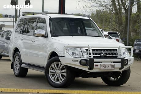 White 2019 Mitsubishi Pajero Wagon Gls Lwb (4X4) 7 Seat